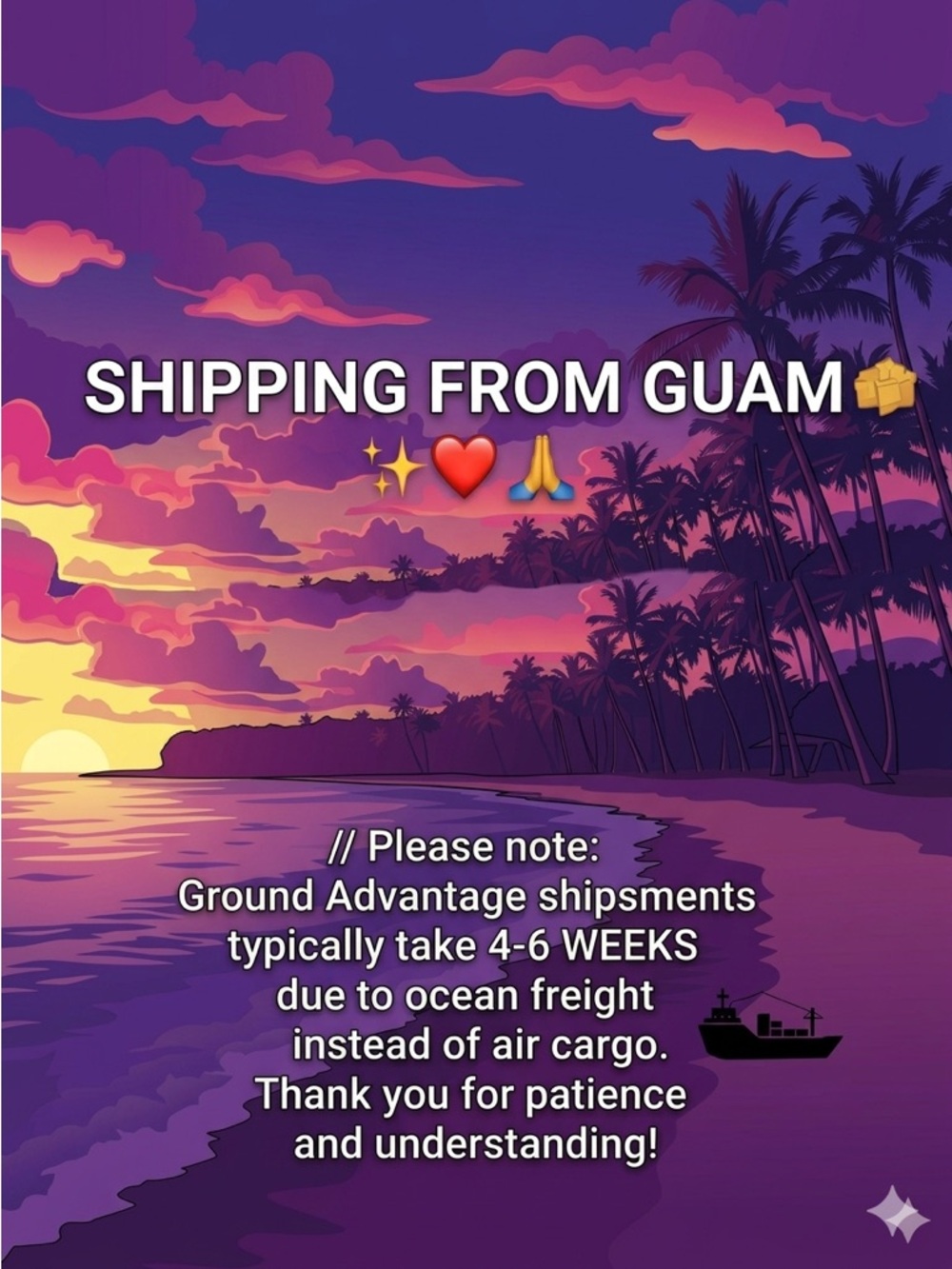 SHIPPING TIMES EFFECTIVE 09/12/25